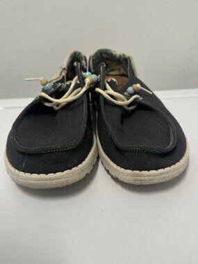 Hey Dude Wendy Fringe Natural Womens Slip On shoe Size 11
